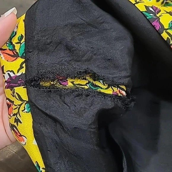 Zara Draped Floral Print Jeweled Mini Skirt - Picture 10 of 17